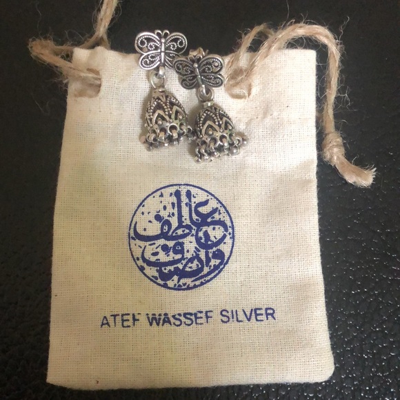 100% SILVER EARRINGS: MADE IN EGYPT - Picture 5 of 5